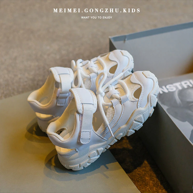 Sandalias deportivas para niños y niñas, zapatos a la moda, color blanco, verde, rosa y naranja, novedad de verano 2021|Sandalias| AliExpress