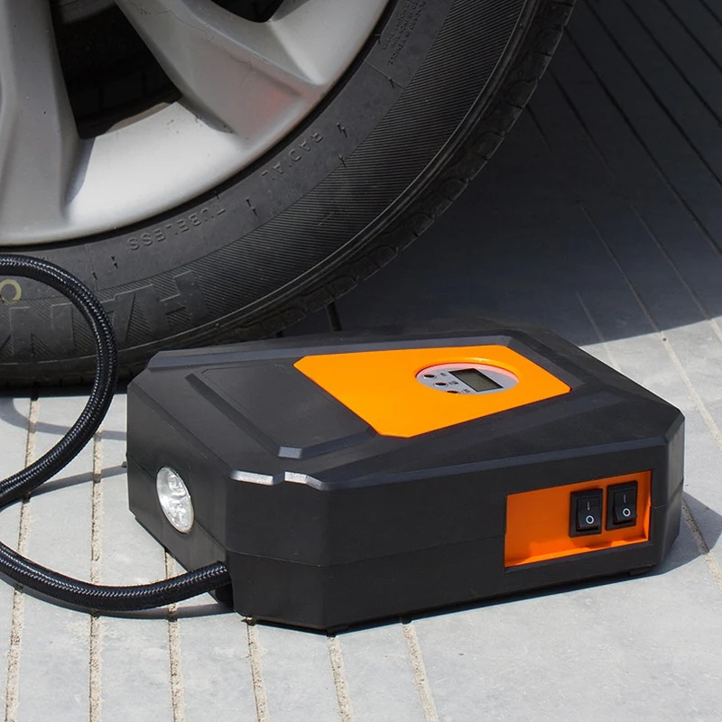 С цифровым Дисплей мульти-Функция автомобильный воздушный насос 12V автомобильный Портативный автомобиля с высоким уровнем Мощность для накачки шин