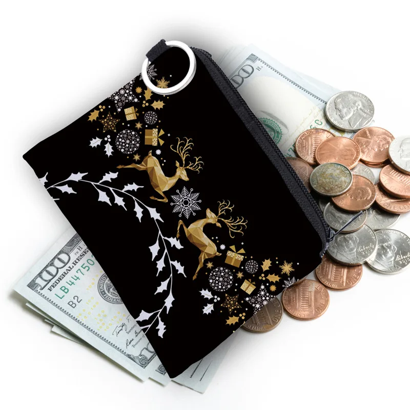 NEW Women Coin Purse Mandala Pattern Waterproof Fabric Storage Small Zipper Wallet Bag Portable Creativity Card Holder Key Case 5