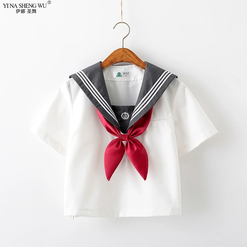 New School Uniforms Design For Teenage Girls Students JK Japanese Sailor Uniform Anime Cosplay Costume Shirt Pleated Skirt Sets