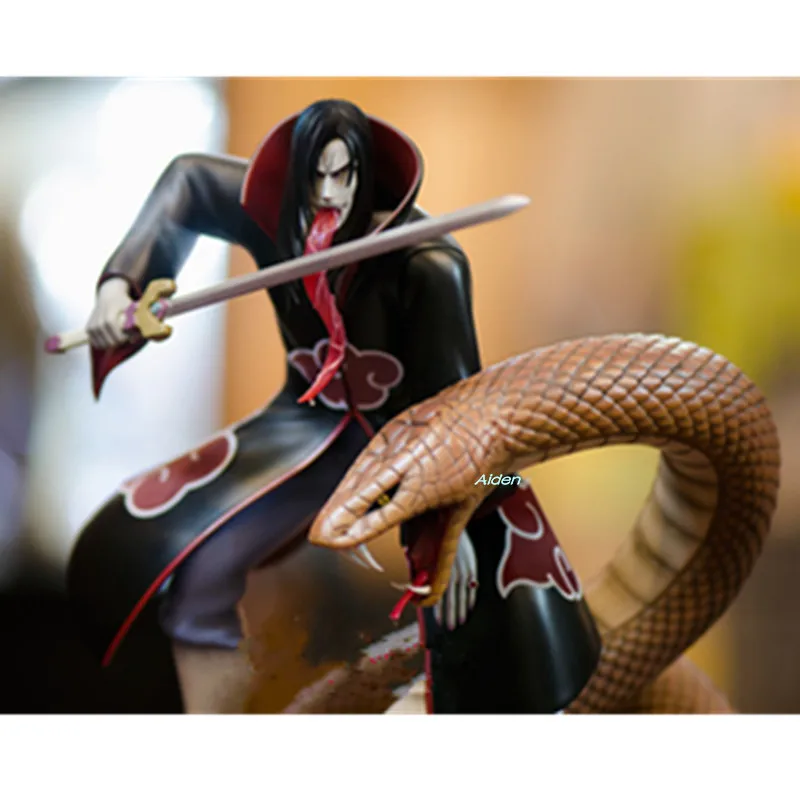 1" Статуя Наруто огненная нация бюст Akatsuki Orochimaru полноразмерный портрет GK экшн Коллекционная модель игрушки коробка 28 см Z2824