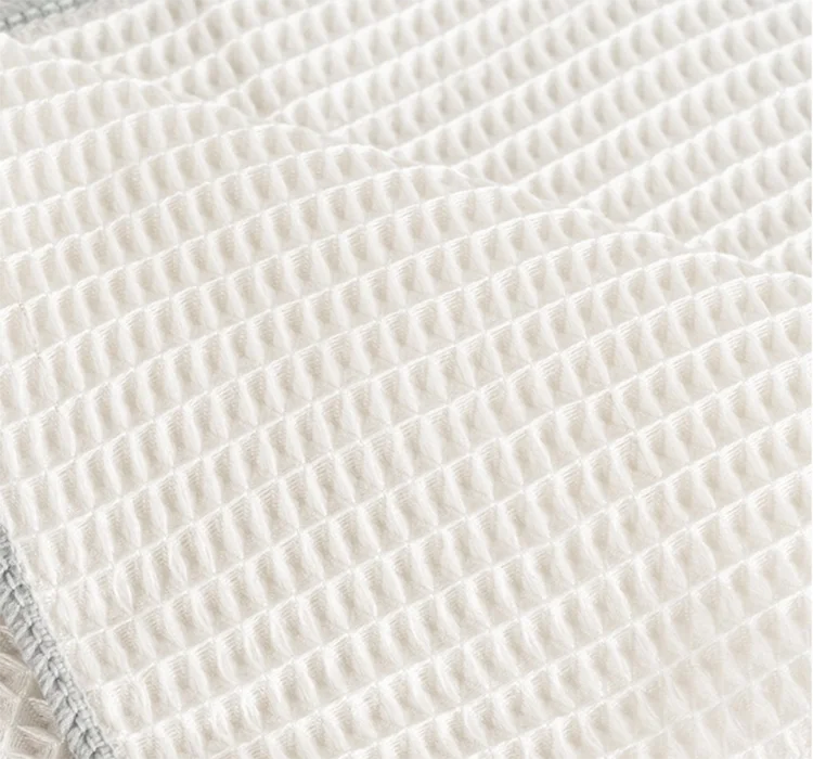 3PCS Bambus Faser Geschirr Handtuch Nicht-stick Öl Waffel Weiche Küche Reinigung Tuch Starke Absorbieren Scheuer Pad Waben wischt Lappen – Detail 13