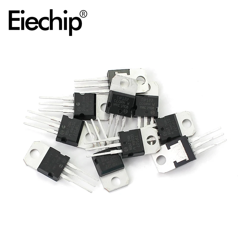 Mosfet Transistor Set TIP122 + TIP127 TO-220 Darlington Transistor NPN 100V 5A 10pcs