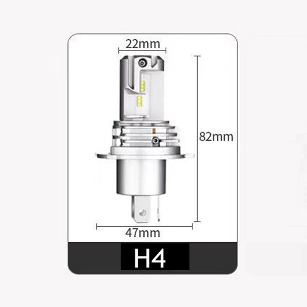 YOTONLIGHT 2 предмета супер светодиодный H4 лампа 55 Вт 15000lm мини светодиодные лампы для передних фар светодионая лампа h4 Автомобильные фары для мотоцикла зэс 6500 к белый свет 12 В