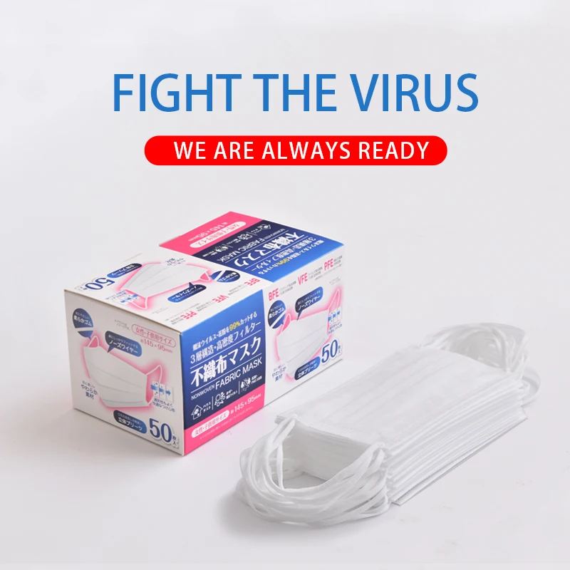 

10/20/30/50pcs Disposable Face Mask 3 Layer Anti Virus Mouth Face Mask Prevent Anti-Dust Bacteria Proof Flu kind Face Mouth Mask