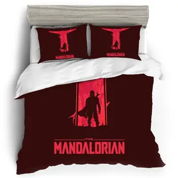 

Single Queen King Size Home Textile Star Wars Yoda Baby Patterned Linens Cotton Bedding Set Duvet Cover Pillowcase Bed Cover Set