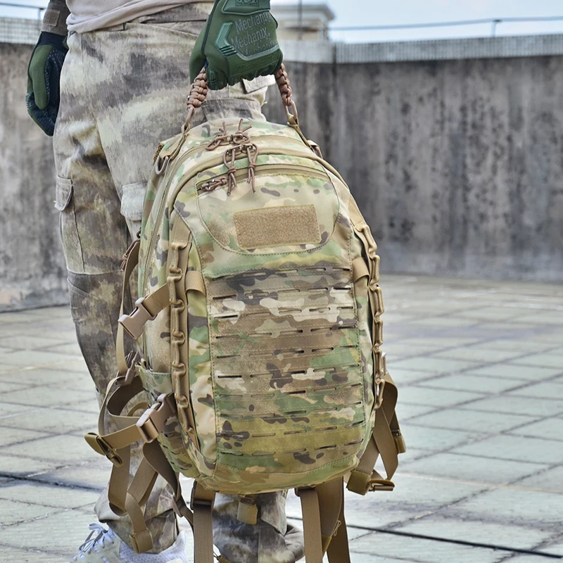 Тактический рюкзак лазерная резка Molle PALS сумка MultiCam 25L Спортивная Сумка военный рюкзак походные уличные сумки EDC Тактические шестерни