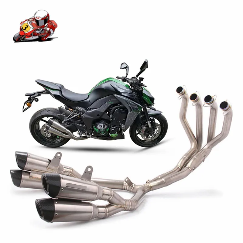 Мотоцикл Полная система выхлопной трубы для Kawasaki Z1000 ABS Z1000SX 2010-2019