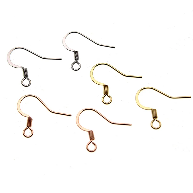 

50Pcs 15x19mm Stainless Steel Earring Hook Clasps for Jewelry Findings Accessories DIY Earwire Jewelry Making Accessories