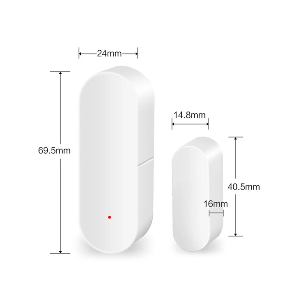 Противоугонное голосовое зондирование Smart 2,4G wifi батарейки для будильников магнитный датчик двери приложение управление беспроводной для Alexa Google Home