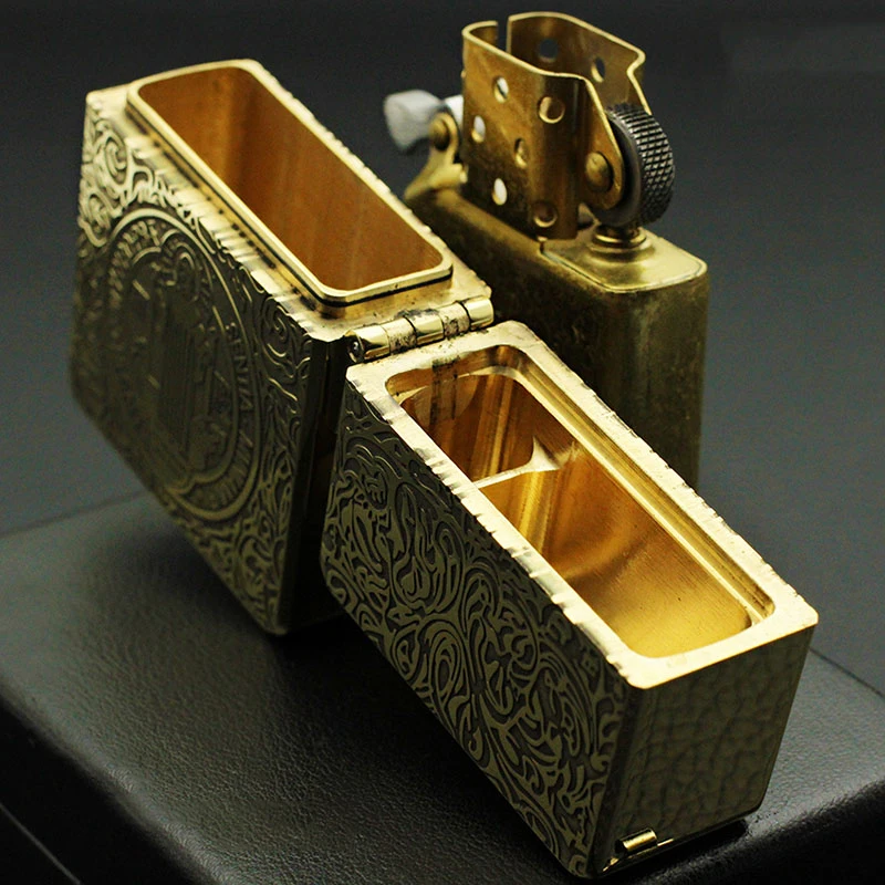 Zorro Kerosene Lighter Handmade Pure Copper Brass Z915 Retro Heavy