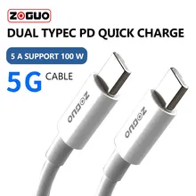 

USB C to USB Type C for Samsung S20 PD 5A Cable for MacBook iPad Pro Quick Charge USB-C Fast USB Charge Cord