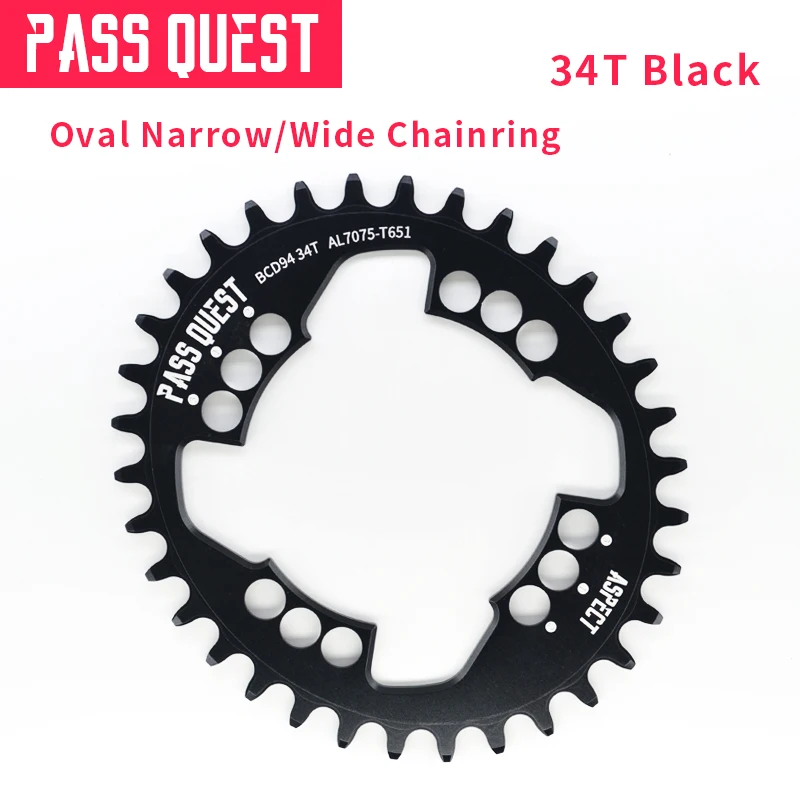 Pass Quest, 11 скоростей, Овальный горный велосипед, цепи 94BCD, GX, Кривошип, велосипедная рукоятка, передняя Звездочка шатун, горный велосипед, части 32-38T