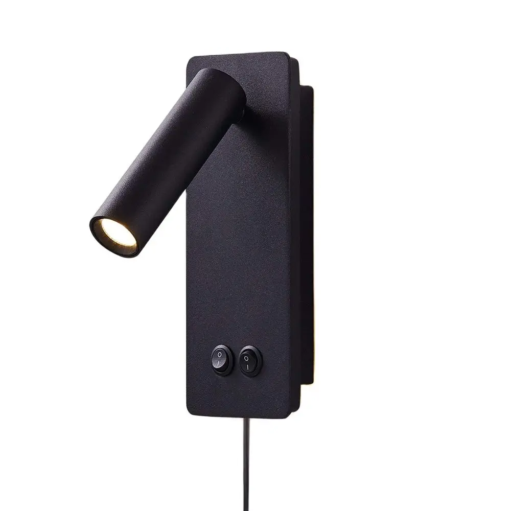 Lampade Da Parete Per Lettura Da Comodino A Led Tokyo Per Camera Da Letto Con Retroilluminazione Lampade A Libro Direzionali A Doppio Attacco Con Retr