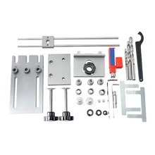 Деревянный дюбель буровой позиционер джиг Дырокол 3 в 1 Алюминиевый сплав дюбель джиг набор Деревообработка столярные инструменты аксессуары