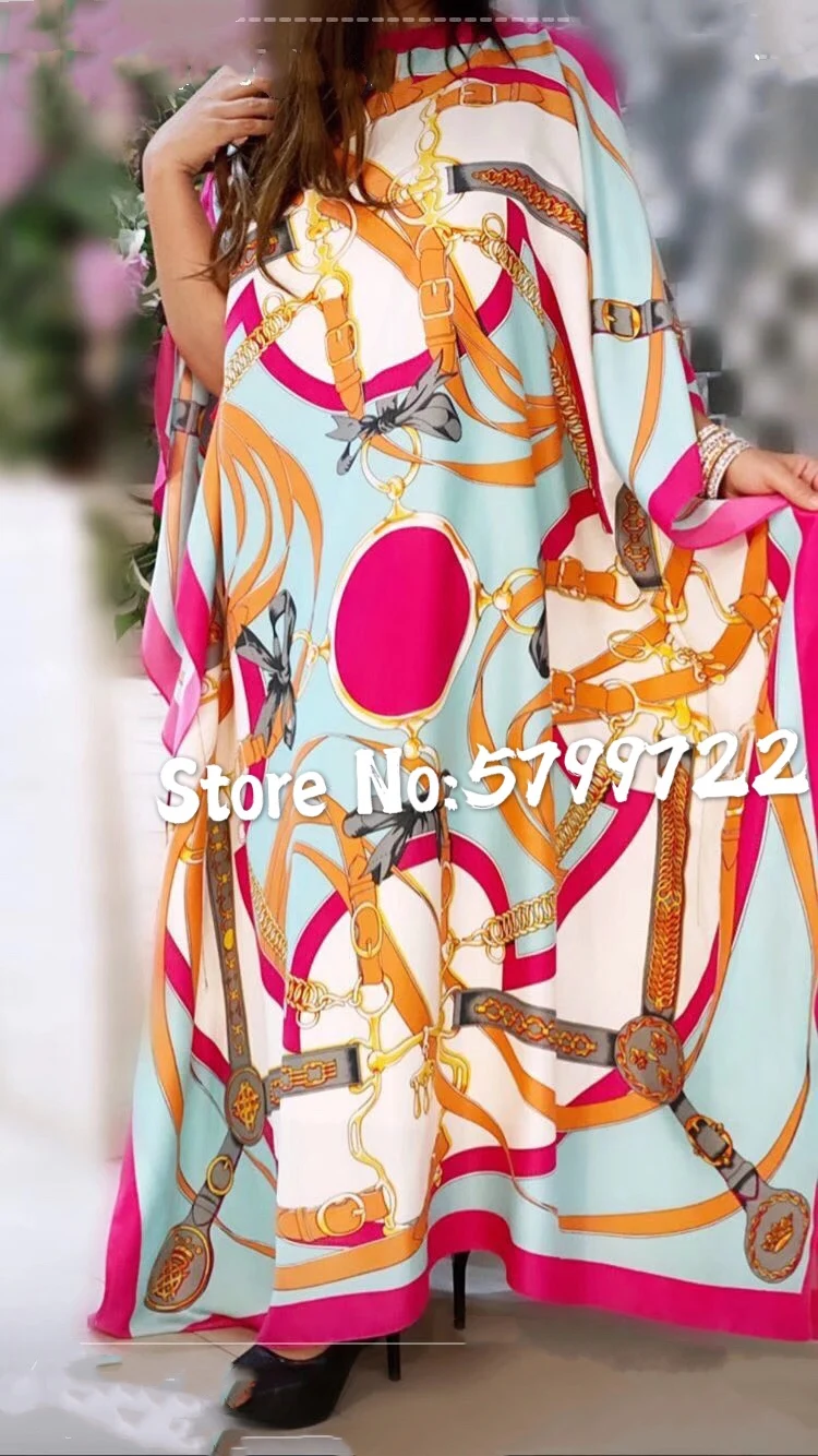 Women Sexy Boho Summer Casual Chiffon Floral Evening Party Beach Long Maxi Dress 130cm*130cm Kuwait Exclusive