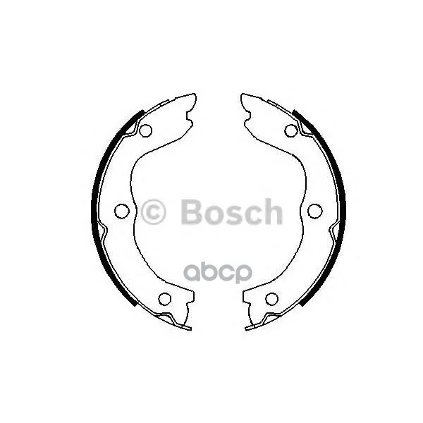 Колодка Ручного Стояночного Тормоза 0986487698 Bosch арт. 0986487698