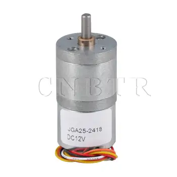 

CNBTR Reversible DC12V Brushless Electric Gear Motor 11RPM 3.5mm Output D Shaft