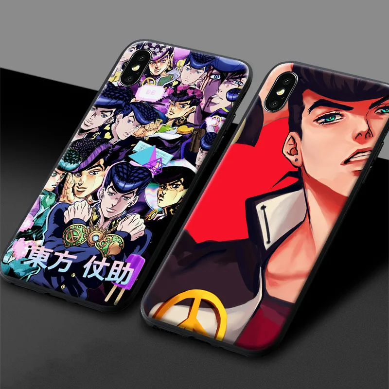 Josuke Higashikata JoJo's Bizarre anime soft silicone Phone case cover shell For iPhone 6 6s 7 8 Plus X XR XS 11 12 mini Pro Max |