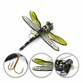 

Topwater Dragonfly Dry Flies Insect Fly Fishing Lure 6g 75mm Trout Popper Artificial Bait Wobblers For Trolling Hard Lure