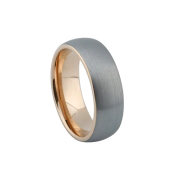 

Men's Ring Alliance Pure Tungsten Carbide Ring men rose gold color Women's Ring anniversary gift wedding band couple rings