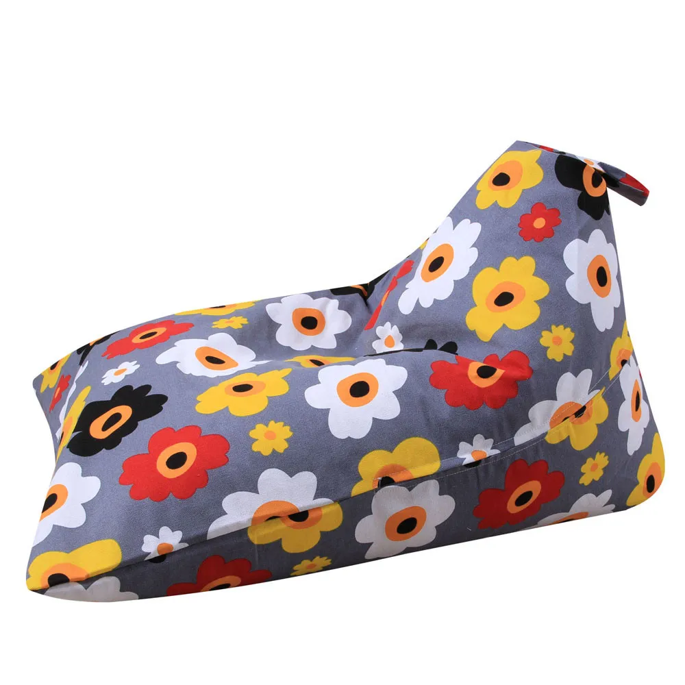 H HSU Kids Stuffed Animal Plush Toy Storage Bean Bag Soft Pouch Stripe Fabric Chair Foldable Desktop Storage Sundries Storage Box - Цвет: H