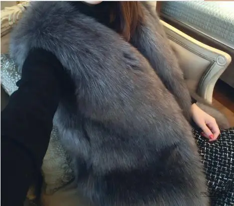 Vetement зимнее женское пальто из искусственного меха жилет из искусственного меха меховые жилетки женские куртки размера плюс меховой жилет из искусственного меха Z98