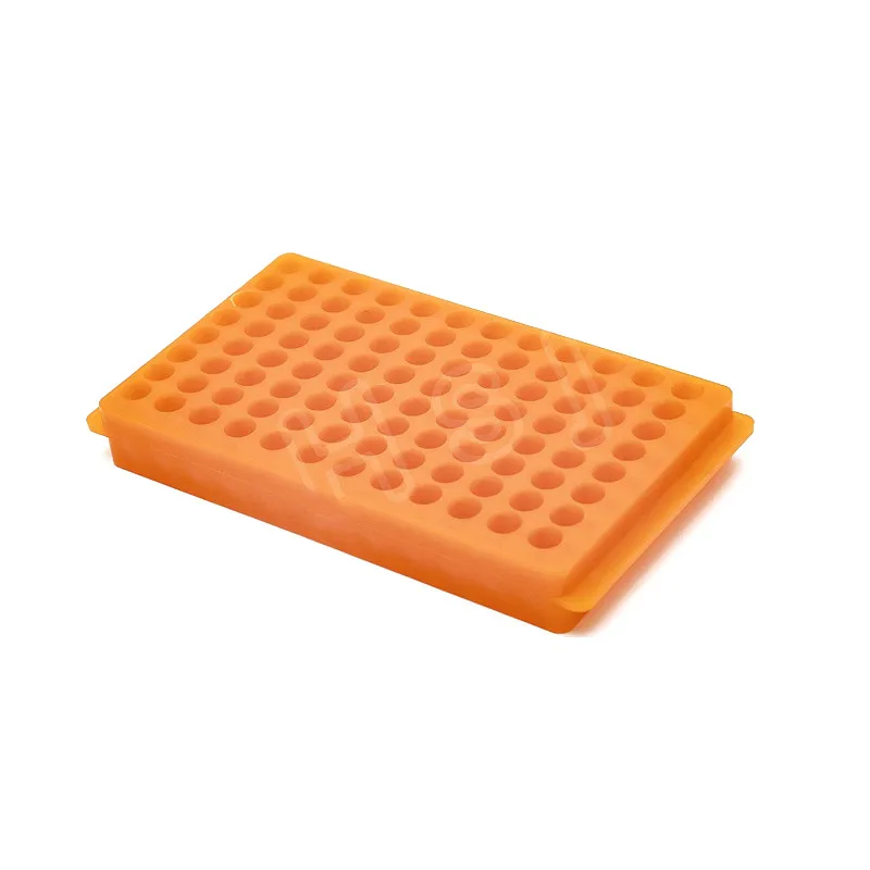 PCR Tube Holder For 0.5ml / 1.5ml / 2ml Laboratory Centrifuge Tube Rack Plastic EP Stand 96 Well Double-sides Use 1 PK