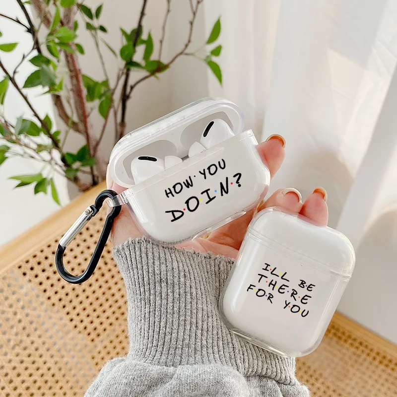 Best Friends TV Show Case For Apple Air pod 2 1 Cover Clear Transparent