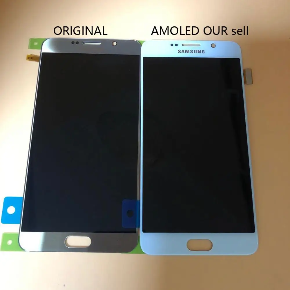 Новый супер AMOLED ЖК дисплей с рамкой для SAMSUNG Note 5 Note5 N9200 SM N920 N920C N920A N920F LCD сенсорный