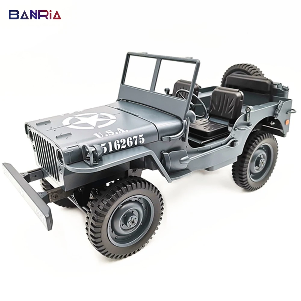 

rc car 4wd 1:10 remote control car Off-Road Proportional Control RC Crawler Military Truck Without Canopy