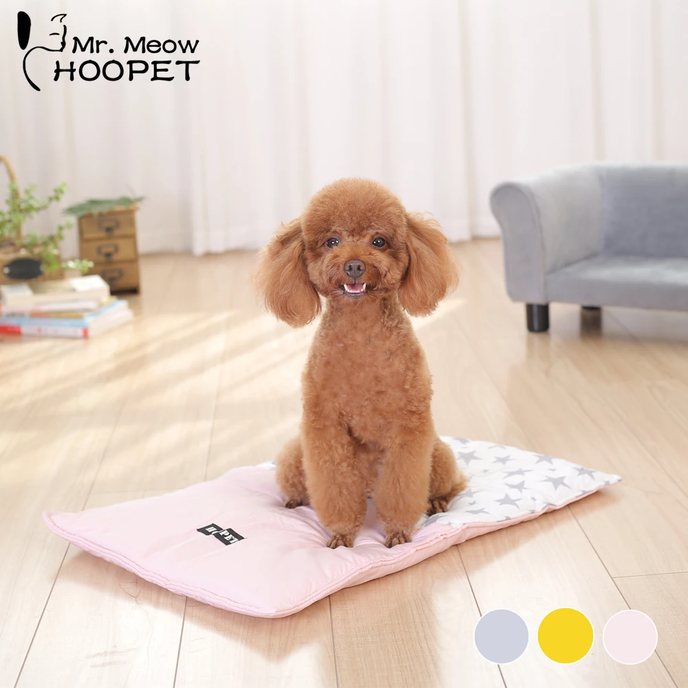 

Hoopet Soft Pet Bed Mat Dog House Mat Spring Summer Teddy Puppy Cooling Cushion Portable Cat Sleeping Pad Washable Pet Supplies