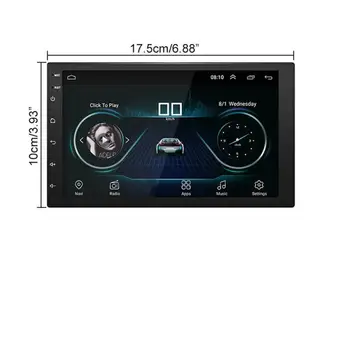 

Android 8.1 Car Stereo Gps Navigation Radio Player Double Din Wifi 7 Inch With 5 Points Capacitive Touch Screen