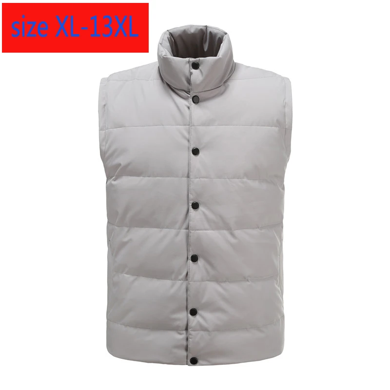 

2019 New arrival Sleeveless Down Vest Jacket Hoodie Men Fashion Thick Casual super large coat plus size XL-9XL10XL11XL12XL13XL