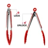 Silicone Tongs Kitchen Stainless Steel BBQ Non-Stick Kitchen Utensils Barbecue Cooking Tong With Joint Lock Kitchen Accessories 2