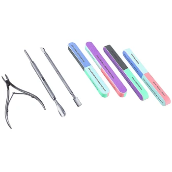 

3x Pocket Nail Cuticle Nipper Pack Contains Nail Trimmer & 6 Pack Nail File and Nail Buffer Cosmetic Manicure, 7 Ways