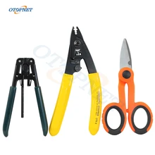 

3 packs Fiber Optic Tool Double Hole Pliers Stripper and Fiber Optic Stripper CFS-2 Kefra Scissors Three Pieces