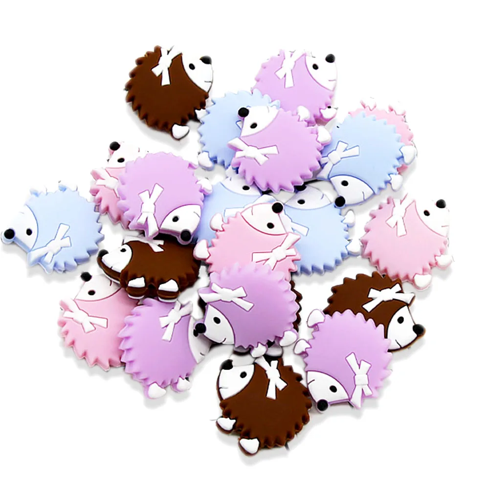 Cute-idea 10pcs/lot  Silicone Teether Beads Food Grade Animal Chewable Beads DIY Pacifier Chain Toys Accessories Baby Product 5