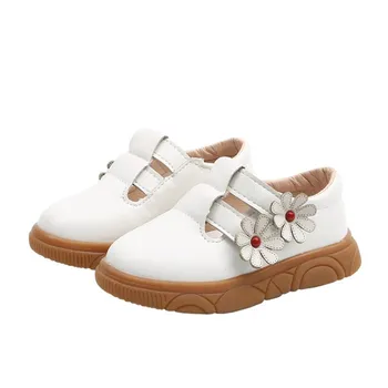 

Toddler Baby Casual Princess Shoes Soft Infant Girls PU Leather Shoes Students' shoes Cute Sweet Flowers Sandals Kids Footwear