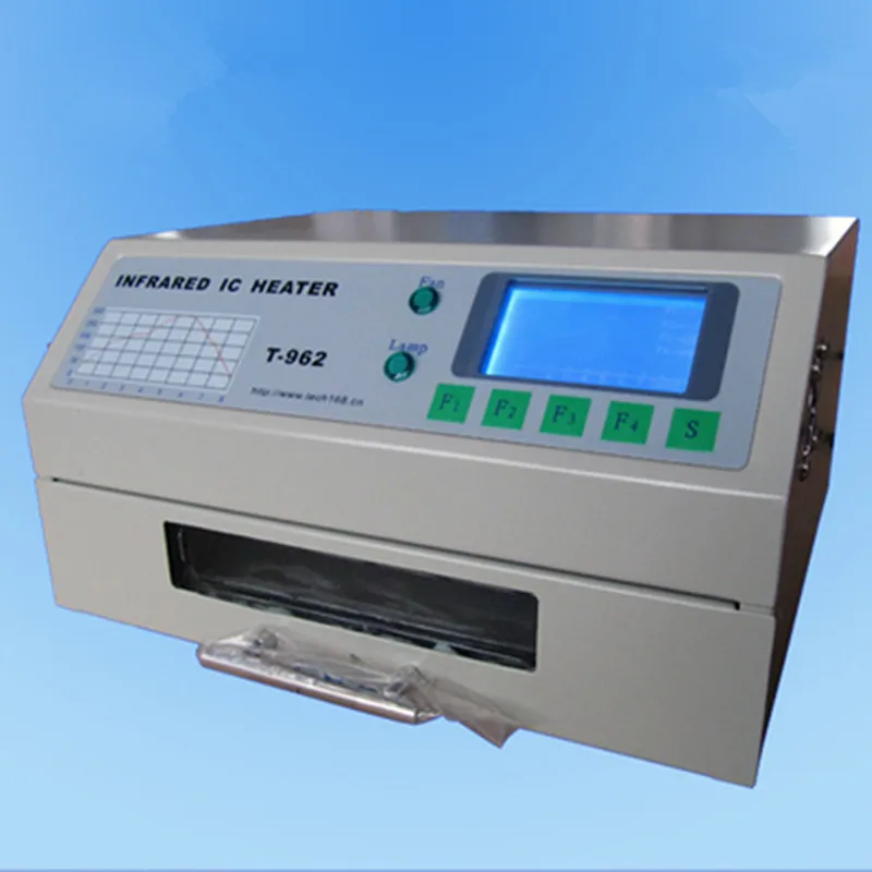 CE T-962 Reflow Oven Infrared IC Heater Soldering Machine 800 W 180 x 235 mm T962 for BGA SMD SMT Rework BRAND NEW | Инструменты