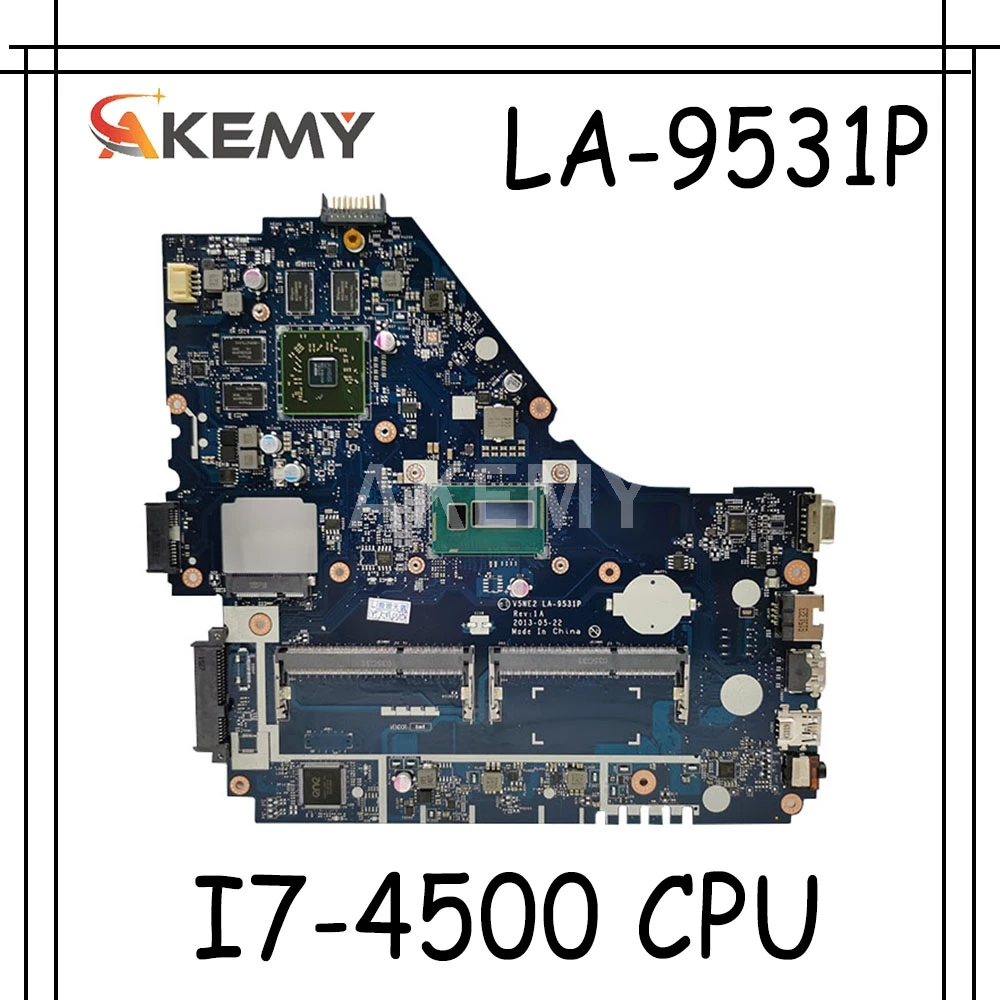 V5WE2 LA-9531P материнская плата для For Acer E1-572G E1-572 V5-561G I7-4500 Процессор Тесты работы 100%