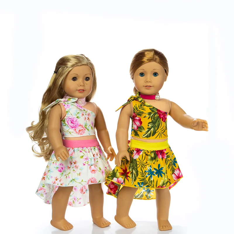 

3pcs in 1, New Lovely Dress Fit for 18 inch American Girl Doll and Doll accessories Children best Gift (Shoes are not included)