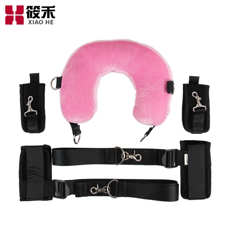 

America Room Fun Pillow with Soft Adult Couples Posture Auxiliary Body Position Sexy Props with Handcuffs Footcuff PB-009