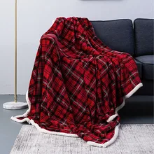 Зимнее Фланелевое пледы одеяло Slipcover Cobertor диван утолщаются многофункциональное двойное одеяло s плед рождественские украшения для дома