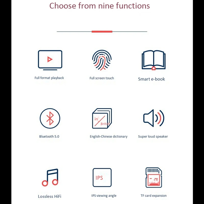 Yescool X15 Music Player Full Sn Hd Press