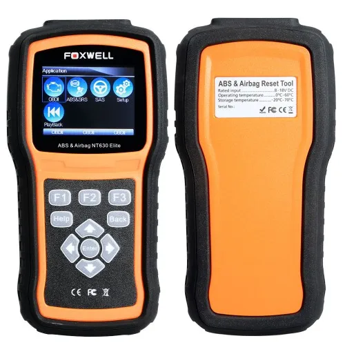 Foxwell NT630 PLUS Elite ABS и инструмент сброса подушек безопасности с SAS этот новый сканер