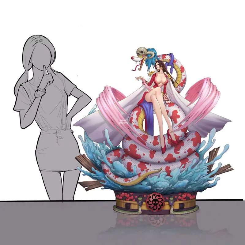 3" одна статуя аниме сексуальные фигурки бюст Боа Хэнкок полноразмерный портрет змея Цзи анимационная фигурка GK игрушечная коробка 80 см V436
