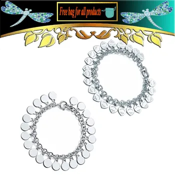 

Love Multi-heart Bracelets Bangles S925 Sterling silver Birthday Valentine Gift Original 1:1 Luxury Jewelry For Women Girlfriend