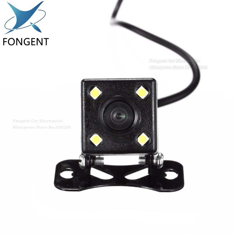 Fongent-HD-CCD-4-LED-Reverse-Camera-140-Angle-Universal-Car-Rear-view-Camera-Waterproof
