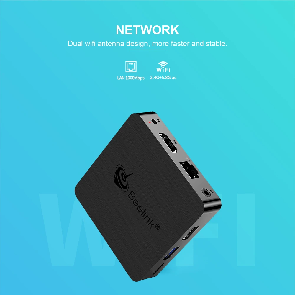 Beelink GT1MINI-2 Amlogic S905X3 4 Гб DDR4 64 Гб rom Smart Android 9,0 tv Box 1000M LAN 2,4G 5G WiFi Bluetooth 4K HD GT1 Mini 2